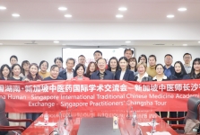 新加坡中医团来我院参观交流